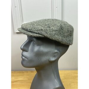 L L Bean Hanna Hats Donegal Tweed Pure New Wool Herringbone Newsboy Cap: Ireland